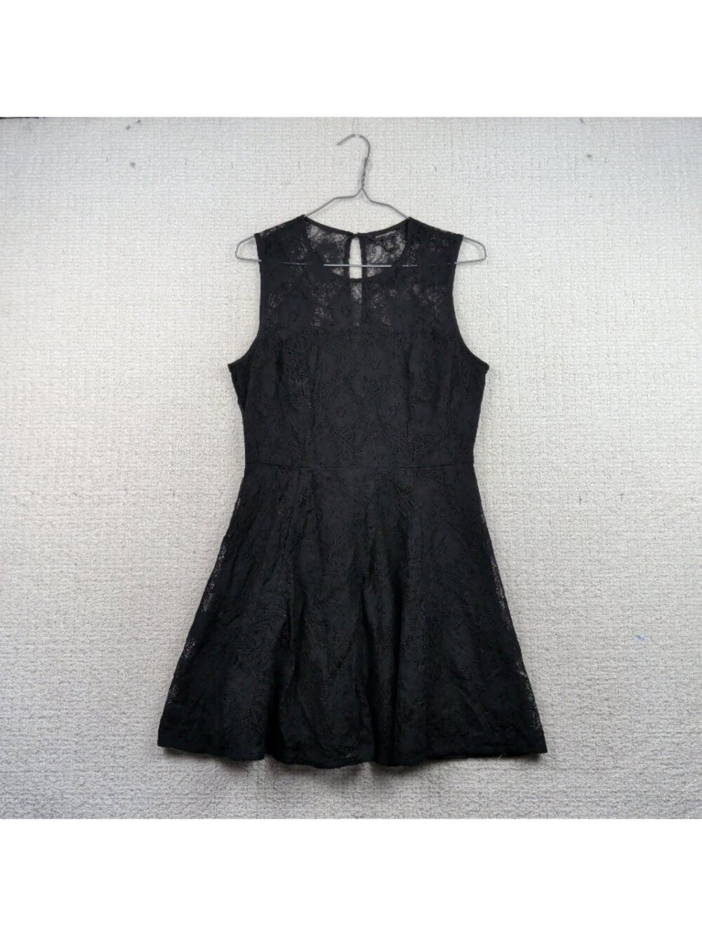 Banana Republic Black Floral Lace Sheer Sheath Dress Wom Sz 6P Whimsigoth Alt